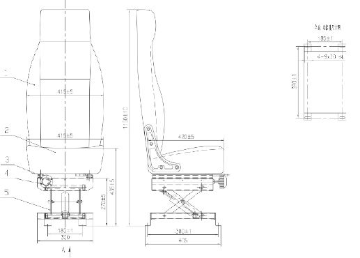 QC-S型-機械減震座椅-2